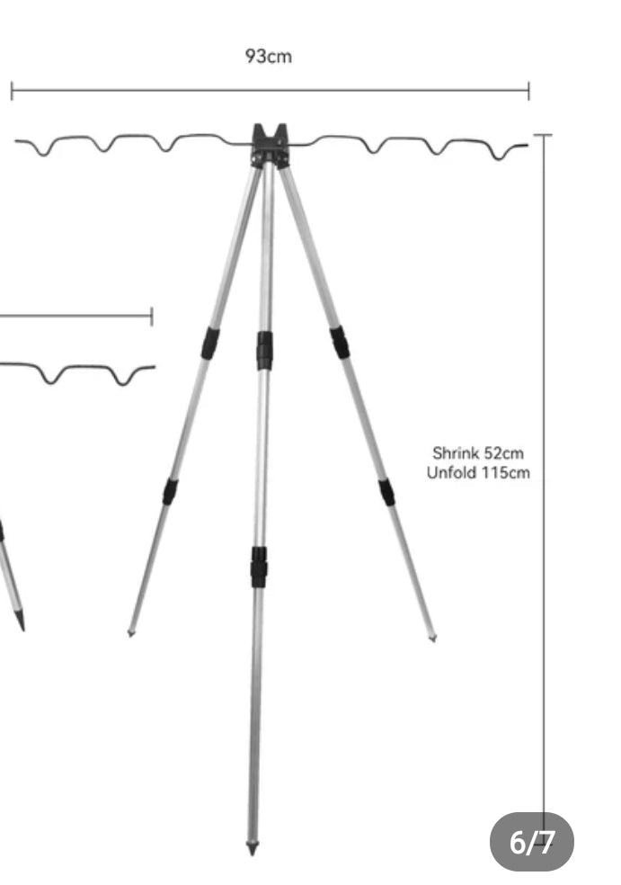 fishing rod holder tripod Aluminium Collapsible rod tripod – Wanker Lures