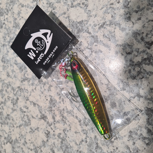 Aussie green n gold jig