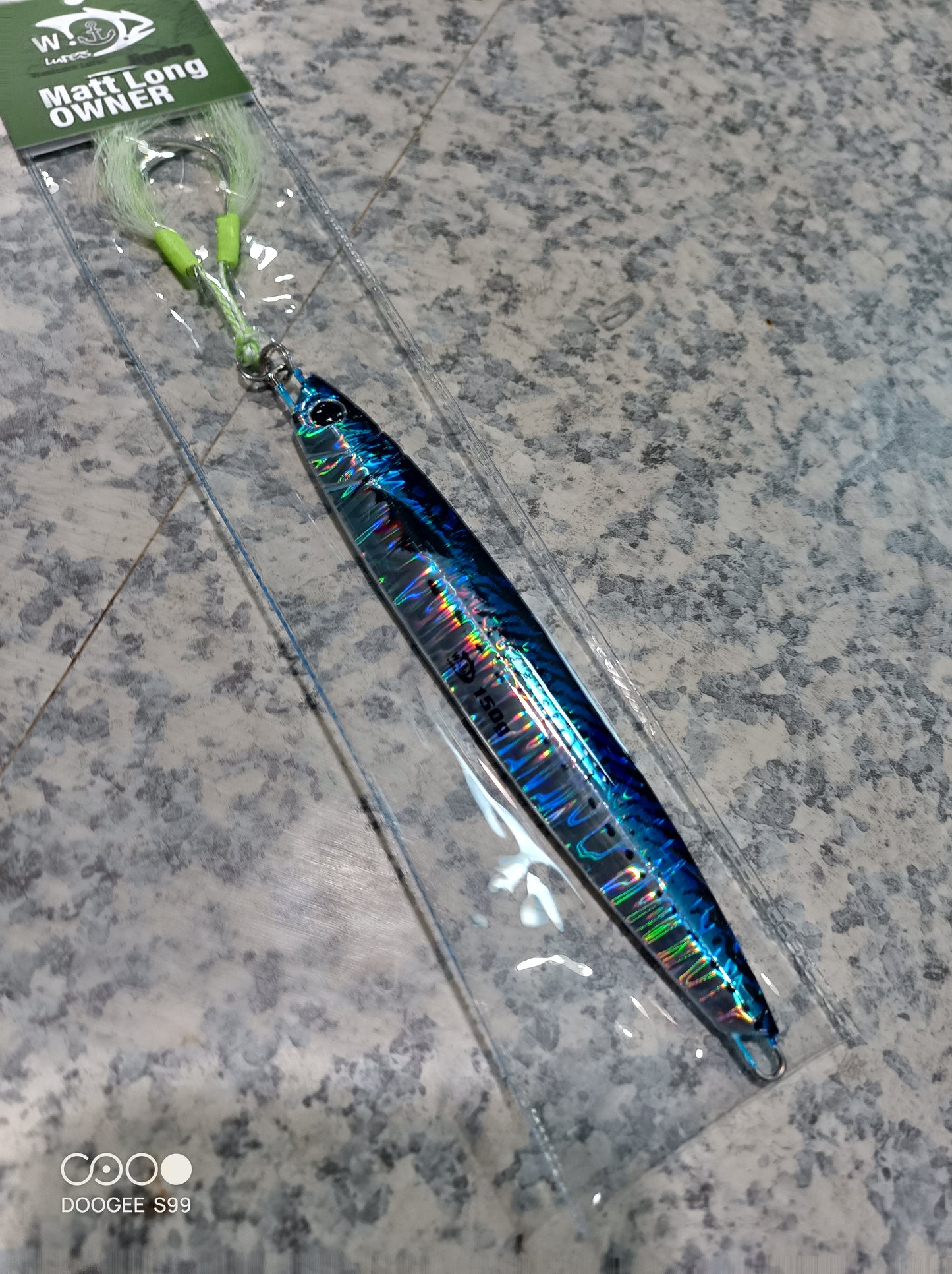 Oil slick Blue Jig Blade 150g