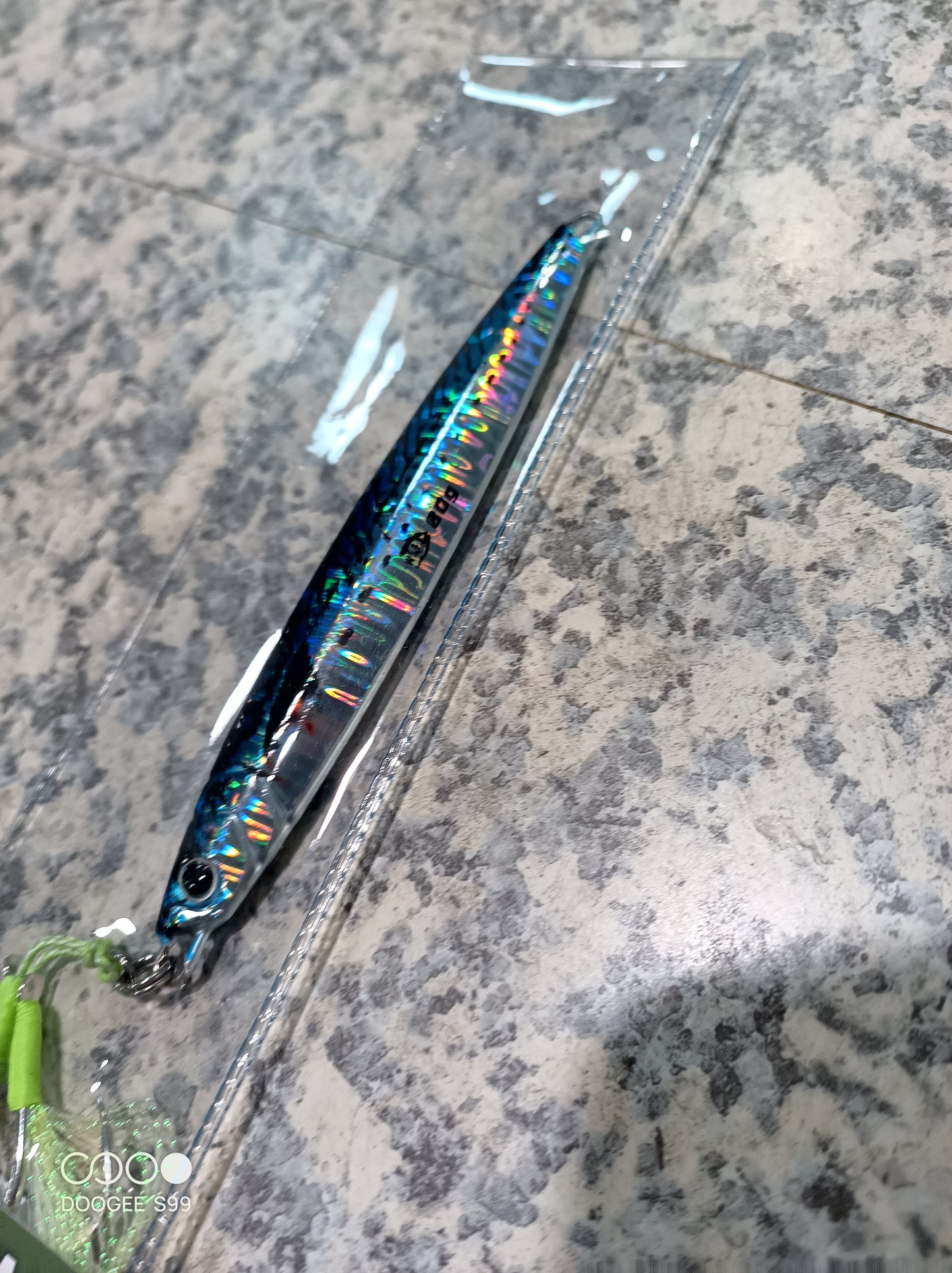 Oil slick Blue Jig Blade 80g