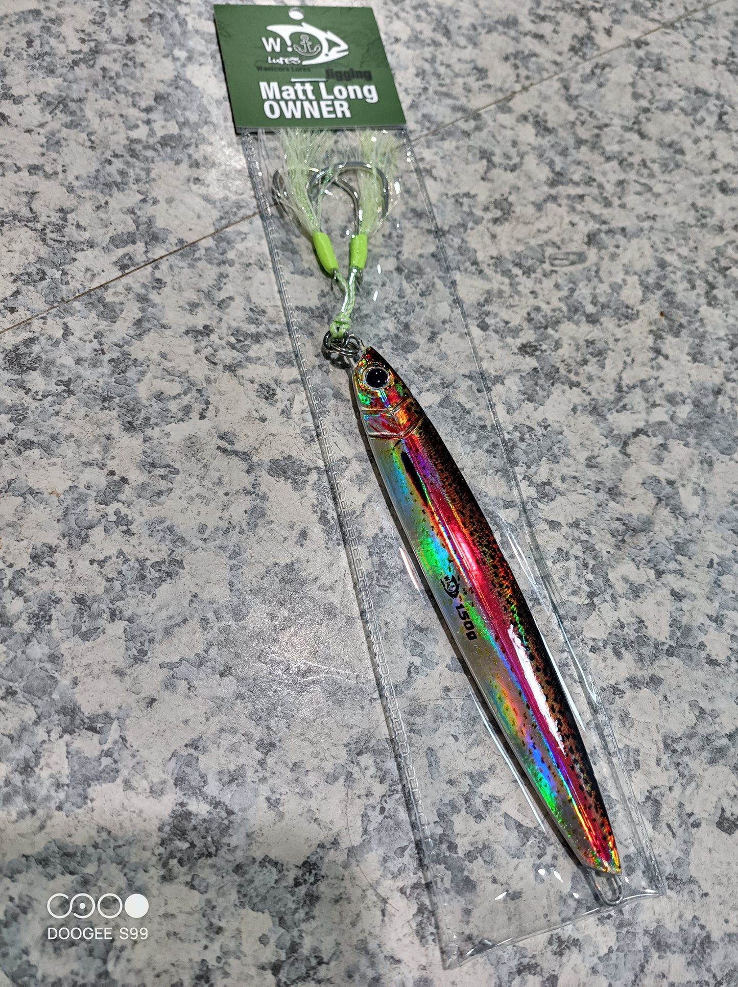 Red rainbow Jig Blade 80g