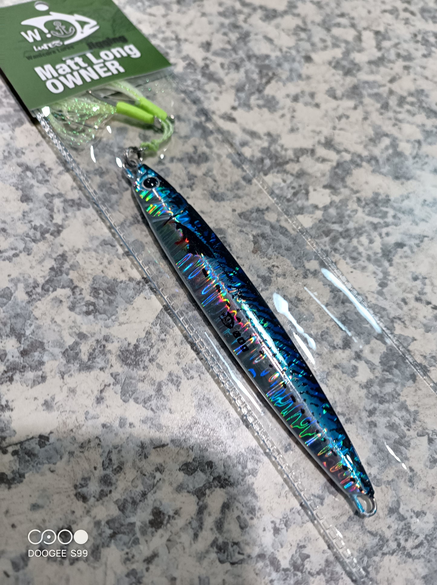 Oil slick Blue Jig Blade 80g