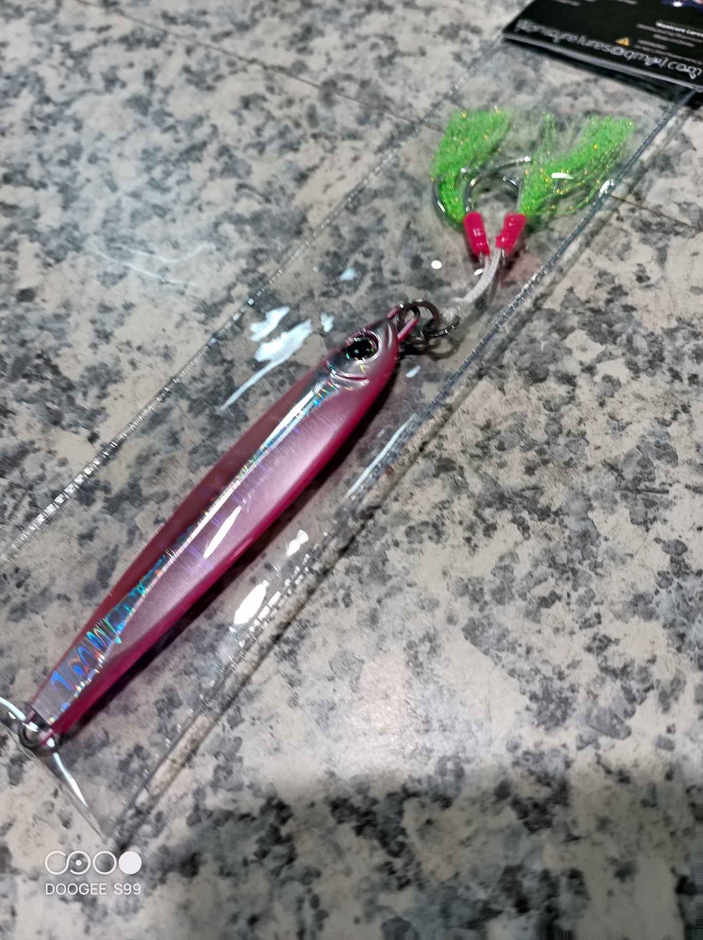 Pink bits flutter Jig 80g